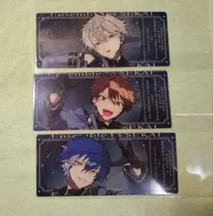 プロセカあんスタコラボ コネクトライブ チケット風クリアカード 泉、千秋、ジュン