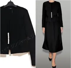 美品✨ ヨーコチャン ペプラムショートジャケット ノーカラー サイズ40