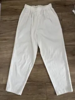 MORRIS & SONS タックイージーパンツ　白　0サイズのサムネイル
