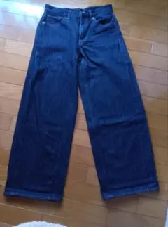GU 　バギーワイドデニム　M