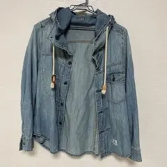フード付きデニムジャケット Mサイズ