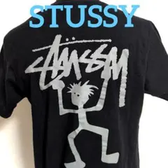 eb8 STUSSY ステューシー シャドーマン 黒 Tシャツ メンズS