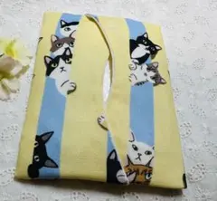 ハンドメイド　ポケットティッシュケース　猫シリーズ