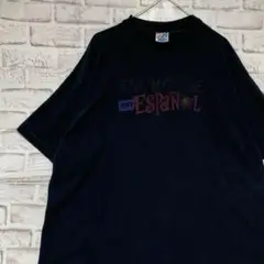 USA製90sヴィンテージTシャツ！シングルステッチ　ブラック半袖古着XL717