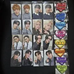 ATEEZ JPFC くじ D賞 E賞 キーリング トレカ コンプリート セット