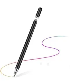 2in1 タッチペン 高感度 金属製 軽量 スマートフォン タブレット