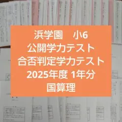 2026年最新】浜学園 公開テスト 小6の人気アイテム - メルカリ