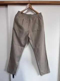 ベージュ チノパン ゴムウエスト