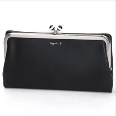 【ほぼ新品】agnès b.レザーがま口ウォレット"lrene"PAW07-02のサムネイル