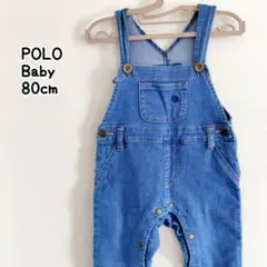 80cm POLO Baby ポロ ベビー デニム オーバオール カバーオール