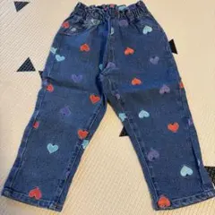 icorrid ハート柄　刺繍　パンツ　デニム　90