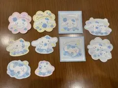 サンリオ 水色クローバー シナモン ステッカー セット