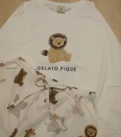 ジェラートピケ　アニマル柄　プルオーバー＆ショートパンツ