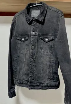 AMERICAN EAGLE ブラック デニム ジャケット ダークグレー