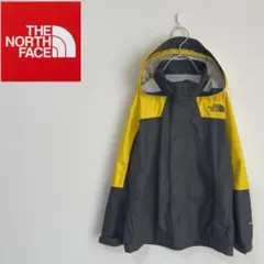 ノースフェイス マウンテンパーカー Hyvent イエロー×グレー 120