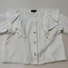 Green Label Relaxing フリルカーディガン 110