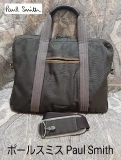 Paul Smith 2way/本革コンビ/斜め掛けショルダーバッグ/ボストン