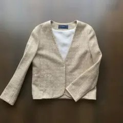 SHIPS ノーカラージャケット ベージュのサムネイル