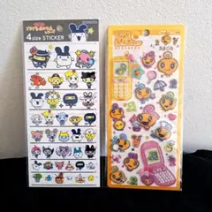 正規品 たまごっち めめっち 平成はっぴーフォン おみせっち 4サイズステッカー