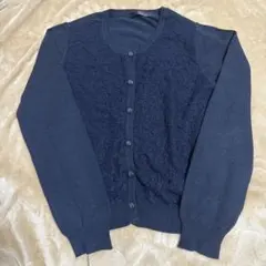 mysty woman カーディガン　ネイビー　ほぼ未使用品