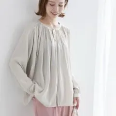 ＊美品＊ロペピクニック メタルギャザーブラウス 長袖 38サイズ