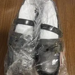 しまむら　AM ローファー　黒　サイズS