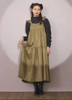 グリーンパークス　キャミワンピース　フリル