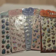 5枚　ぷくっとシール　サンリオ