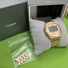 稼働品‼️【TIMEX】タイメックス Q80 コンチネンタル ゴールド 腕時計