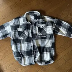 チェック柄フランネルシャツ