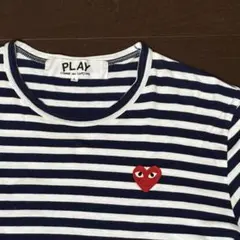 PLAY COMME des GARCONS ボーダー ロンT Lのサムネイル