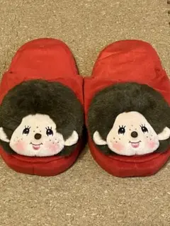 モンチッチふんわりルームスリッパ♡レッド♡