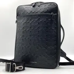 未使用級/極美品✨COACH グラハム 3way バックパック ビジネスバッグ黒