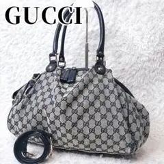 GUCCI　グッチ　GG柄　スーキー　ハンドバッグ　ショルダーバッグ　2way
