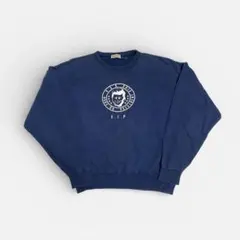 80s odds on issey miyake トレーナー　プリント　ネイビーのサムネイル
