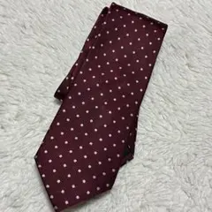 BEAMS HEART ビームスハート ネクタイ ボルドー ドット柄