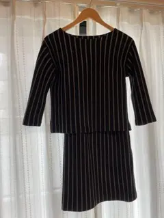 美品　BOSCH ストライプ 七分袖セットアップ