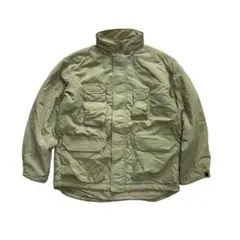 90s multi pocket gimmick nylon jacket