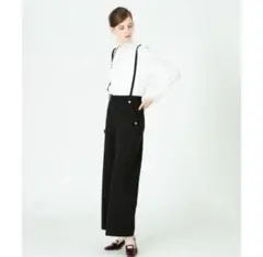 【新品タグ付き】LOULOU WILLOUGHBY ワイドパンツ ブラック