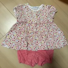 familiar 花柄ロンパース・カバーオール 70サイズ