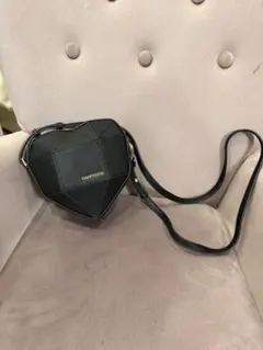 サマンサベガ ハート型ショルダーバッグ ブラック