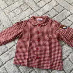 miki HOUSE 赤いチェックシャツ 90サイズ