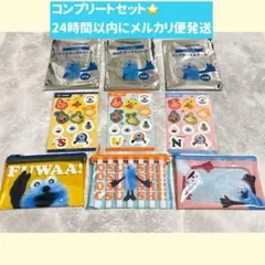 スシロー スンスン コラボ クリアポーチ ＆ シール　3種 コンプリートセット