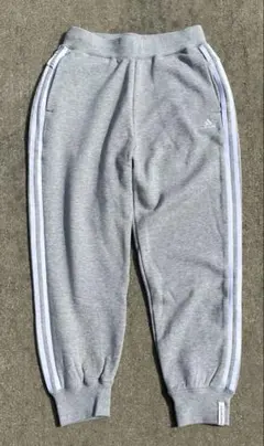 Adidas アディダス エッセンシャルズ ストライプ スウェットパンツ グレー