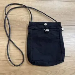 スマホポーチ ミニショルダー 軽量 男女兼用 ブラック