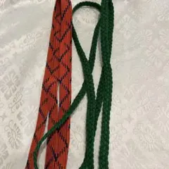 オレンジと緑の帯締めセット