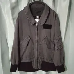 大感謝セール♪JEANASISリバーシブルフライトジャケット未使用新品Ｌ明黒＋黒