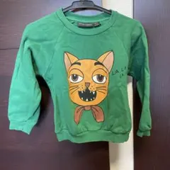 mini rodini 緑 猫トレーナー 104/110のサムネイル