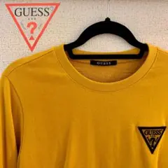 【最終値下げ】GUESS ゲス　ワンポイントロゴスウェット　蒲公英色　マスタード