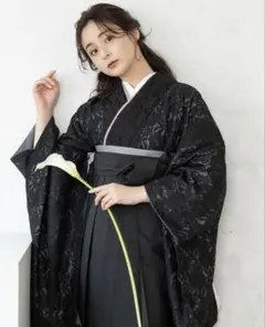 袴３点セット　レース　Sサイズ黒➕襦袢黒付き